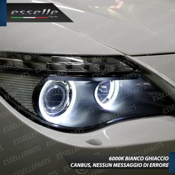 Kit Angel Eyes A Led Cree Canbus 6000k bianco Per BMW Serie 6 E63 E64 Fino al 2005