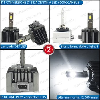 COPPIA LAMPADE D1S LED DA XENON A LED 12000 LUMEN 6000K CANBUS PLUG AND PLAY SPECIFICHE PER SEAT IBIZA III COPPIA LAMPADE D1S LED DA XENON A LED 12000 LUMEN 6000K CANBUS PLUG AND PLAY SPECIFICHE PER SEAT IBIZA III