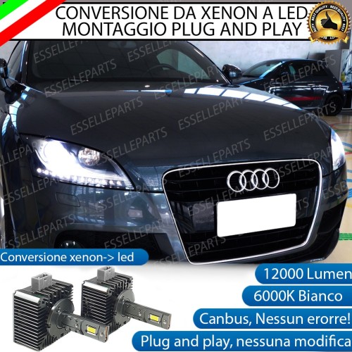 Coppia Lampade D1S Led Da Xenon A Led 12000 Lumen 6000K AUDI TT 8J
