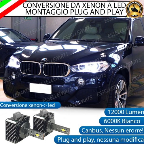 Coppia Lampade D1S Led Da Xenon A Led 12000 Lumen 6000K BMW X6 F16