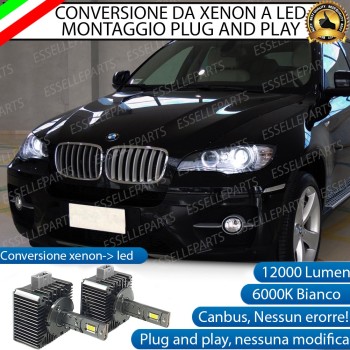 Coppia Lampade D1S Led Da Xenon A Led 12000 Lumen 6000K BMW X6 E71 E72