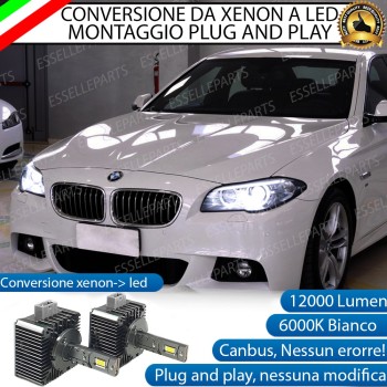 Coppia Lampade D1S Led Da Xenon A Led 12000 Lumen 6000K BMW SERIE 5 F10 F11
