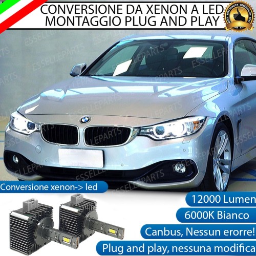 Coppia Lampade D1S Led Da Xenon A Led 12000 Lumen 6000K BMW SERIE 4 F32 F36