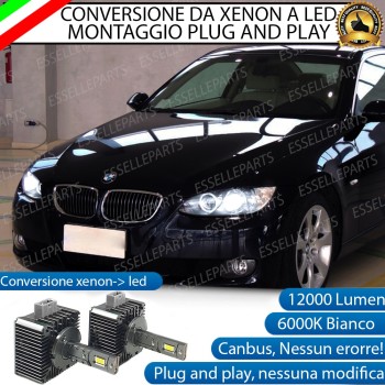 Coppia Lampade D1S Led Da Xenon A Led 12000 Lumen 6000K BMW SERIE 3 E92 E93