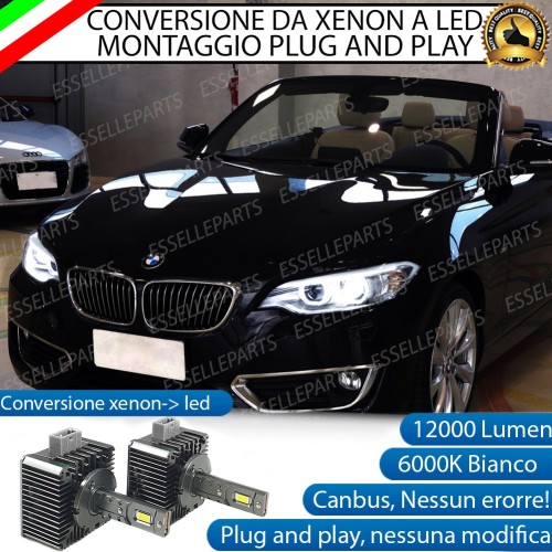 Coppia Lampade D1S Led Da Xenon A Led 12000 Lumen 6000K BMW SERIE 2 F22