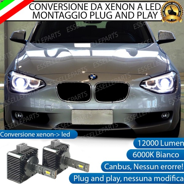 Coppia Lampade D1S Led Da Xenon A Led 12000 Lumen 6000K BMW SERIE 1 F20 F21