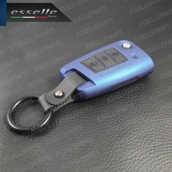 Cover - BLU SATINATO - in Plastica Rigida di protezione per chiave Skoda Kodiaq