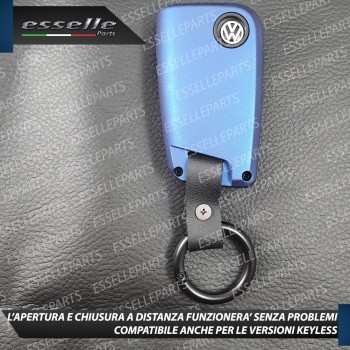 Cover - BLU SATINATO - in Plastica Rigida di protezione per chiave Skoda Rapid