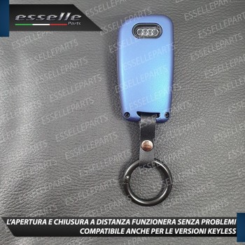 Cover - BLU SATINATO - in Plastica Rigida di protezione specifica per chiave Audi A1