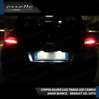 Luci Targa a LED per Renault Vel Satis 6000K Canbus No error