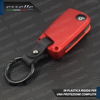 Cover - ROSSO SATINATO - in Plastica Rigida di protezione per chiave VW T-Roc