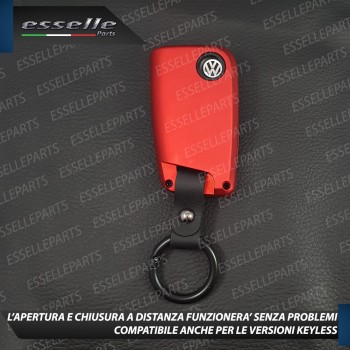 Cover - ROSSO SATINATO - in Plastica Rigida di protezione per chiave VW T-Cross Cover - ROSSO SATINATO - in Plastica Rigida di protezione per chiave VW T-Cross