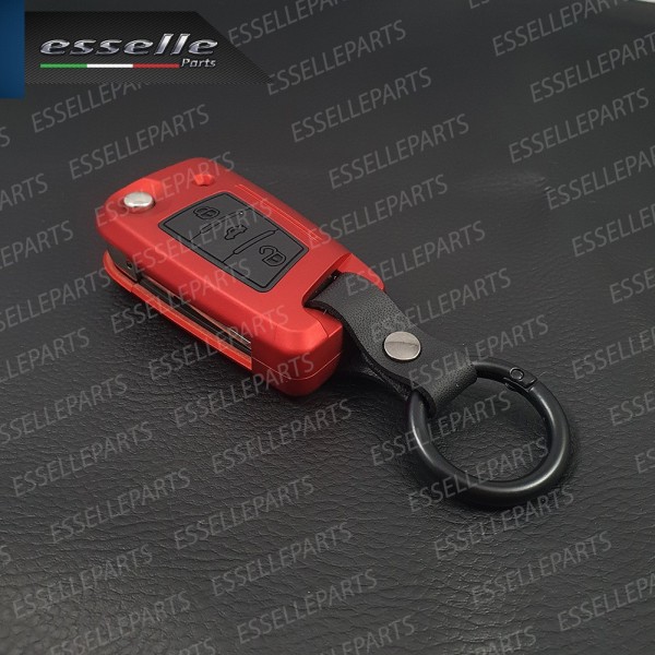 Cover - ROSSO SATINATO - in Plastica Rigida di protezione per chiave VW T-Cross