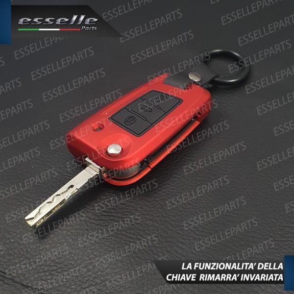 Cover - ROSSO SATINATO - in Plastica Rigida di protezione per chiave SEAT Leon 3 5F