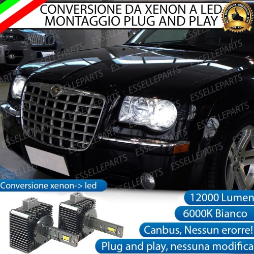 Coppia Lampade D1S Led Da Xenon A Led 12000 Lumen 6000K CHRYSLER 300C