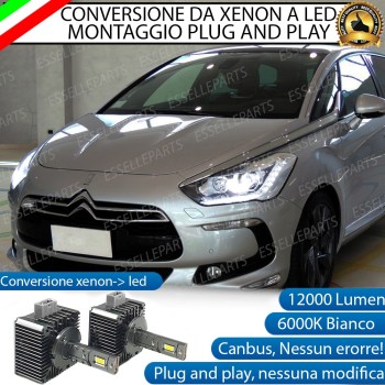 Coppia Lampade D1S Led Da Xenon A Led 12000 Lumen 6000K CITROEN DS5