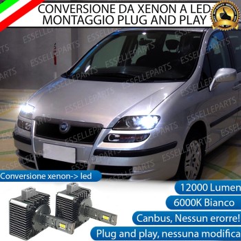 Coppia Lampade D1S Led Da Xenon A Led 12000 Lumen 6000K FIAT Ulysse II