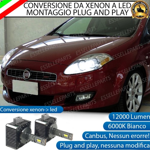 Coppia Lampade D1S Led Da Xenon A Led 12000 Lumen 6000K FIAT CROMA