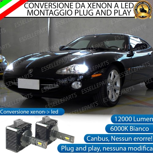 Coppia Lampade D1S Led Da Xenon A Led 12000 Lumen 6000K JAGUAR XK8