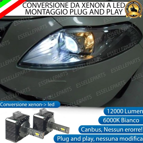 Coppia Lampade D1S Led Da Xenon A Led 12000 Lumen 6000K LANCIA YPSILON II