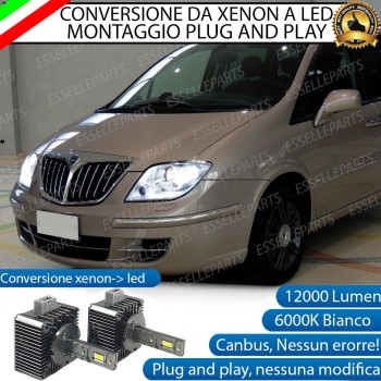 Coppia Lampade D1S Led Da Xenon A Led 12000 Lumen 6000K LANCIA PHEDRA