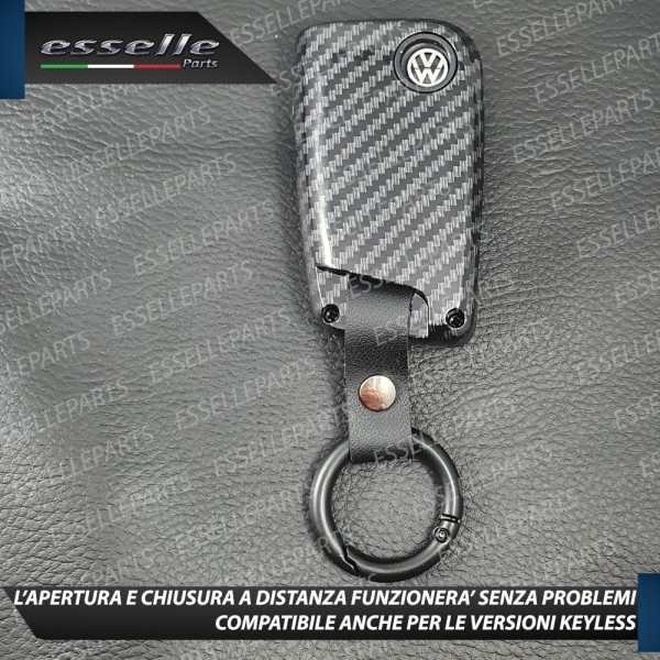 Cover - CARBON LOOK - in Plastica Rigida di protezione per chiave SKODA Scala