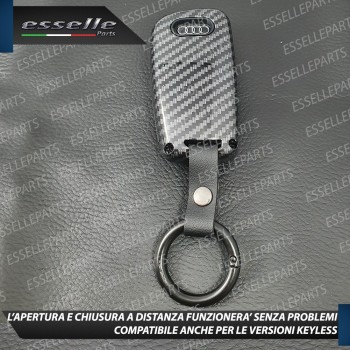 Cover - CARBON LOOK - in Plastica Rigida di protezione specifica per chiave AUDI A1