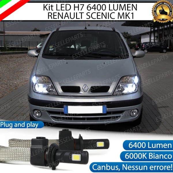 Kit Full LED H7 6400 LUMEN Anabbaglianti RENAULT SCENIC I