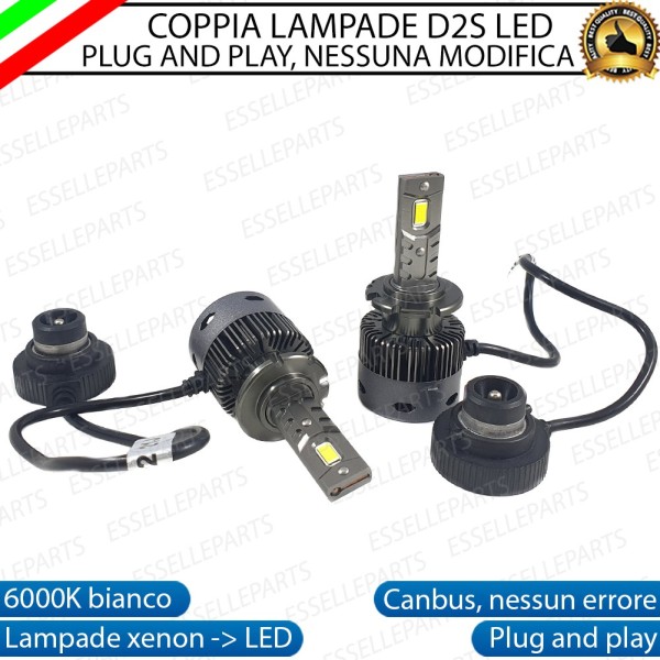 Coppia Lampade D2S Led Da Xenon a LED 12000 Lumen 6000K ALFA ROMEO 147