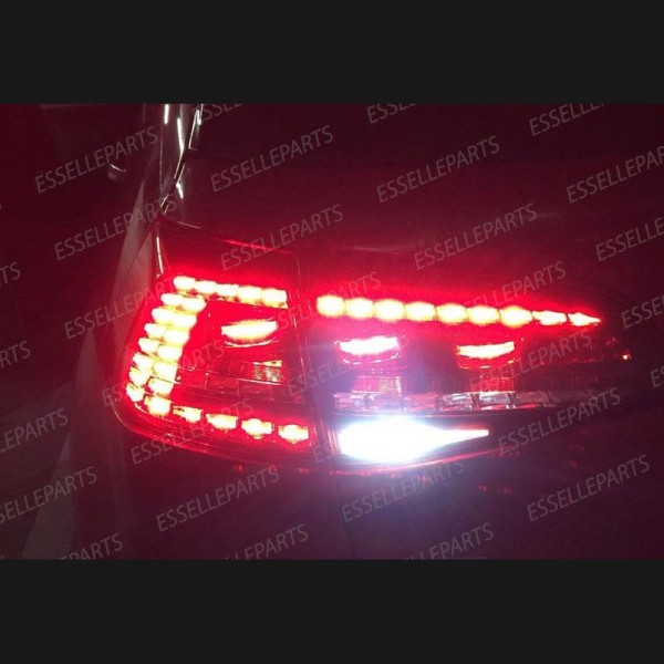 Lampade LED Retromarcia Da 24 LED Canbus 6000K VW Golf 7 con fari posteriori a LED
