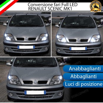 Conversione Fari Full LED per Renault Scenic 1 6000K Bianco Ghiaccio Canbus