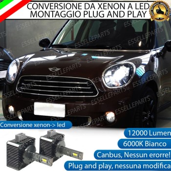 Coppia Lampade D1S Led Da Xenon A Led 12000 Lumen 6000K MINI COUNTRYMAN R60
