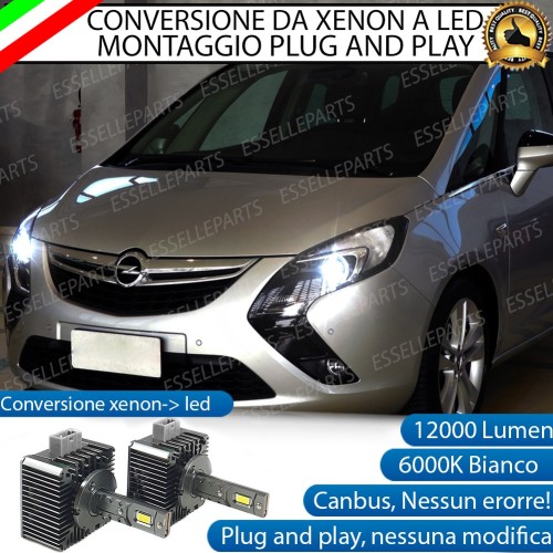 Coppia Lampade D1S Led Da Xenon A Led 12000 Lumen 6000K OPEL ZAFIRA C