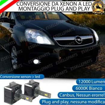 COPPIA LAMPADE D1S  LED DA XENON A LED 12000 LUMEN 6000K CANBUS PLUG AND PLAY SPECIFICHE PER OPEL ZAFIRA B COPPIA LAMPADE D1S  LED DA XENON A LED 12000 LUMEN 6000K CANBUS PLUG AND PLAY SPECIFICHE PER OPEL ZAFIRA B