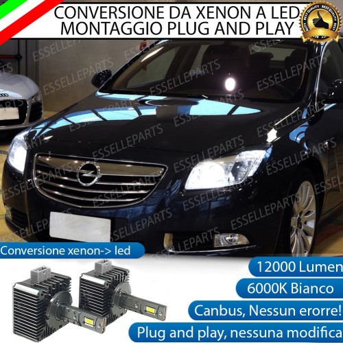 Conversione D1S Led Da Xenon A Led 12000 Lumen 6000K OPEL INSIGNIA DAL 2008 AL 2013