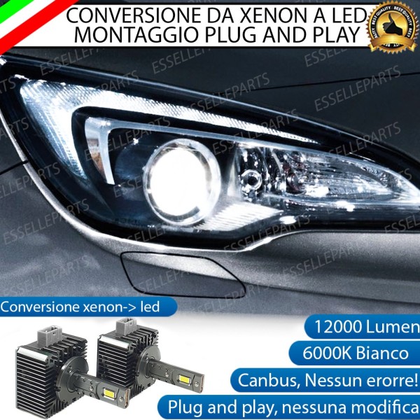 Coppia Lampade D1S Led Da Xenon A Led 12000 Lumen 6000K OPEL CASCADA