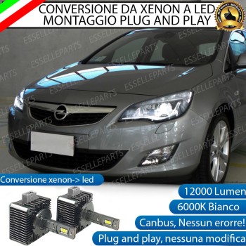 COPPIA LAMPADE D1S  LED DA XENON A LED 12000 LUMEN 6000K CANBUS PLUG AND PLAY SPECIFICHE PER OPEL ASTRA J COPPIA LAMPADE D1S  LED DA XENON A LED 12000 LUMEN 6000K CANBUS PLUG AND PLAY SPECIFICHE PER OPEL ASTRA J