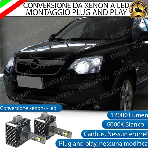 Coppia Lampade D1S Led Da Xenon A Led 12000 Lumen 6000K OPEL ANTARA