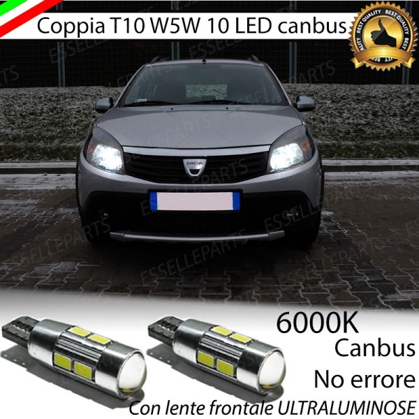 Luci posizione 10 LED Canbus 660 Lumen DACIA SANDERO I
