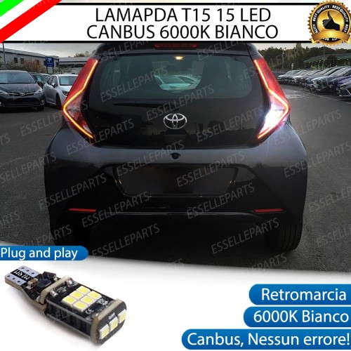 Lampada Retromarcia 15 LED 6000K bianco Toyota Aygo 2 Restyling
