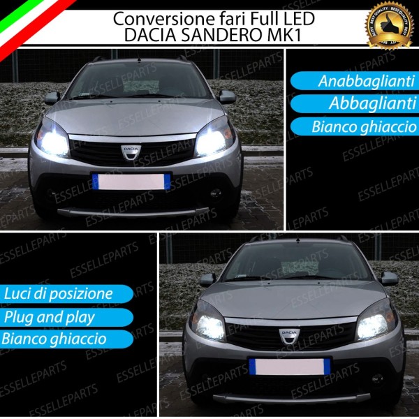 Conversione Fari Full LED DACIA SANDERO I