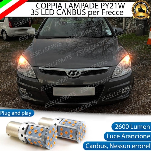 Coppia Frecce Anteriori PY21W 35 LED Canbus HYUNDAI I30 MK1