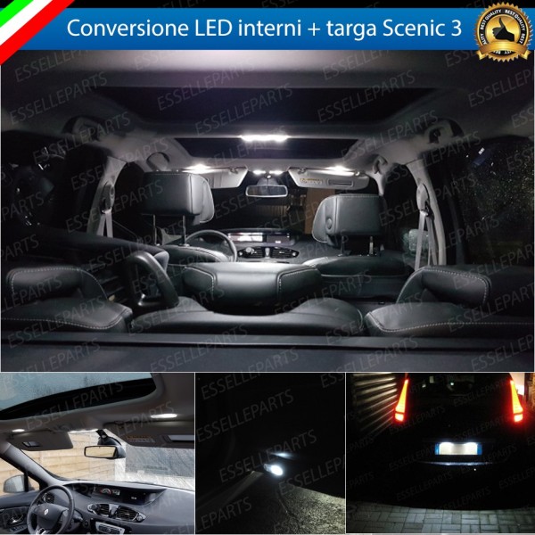 Led interni completo + targa RENAULT SCENIC III