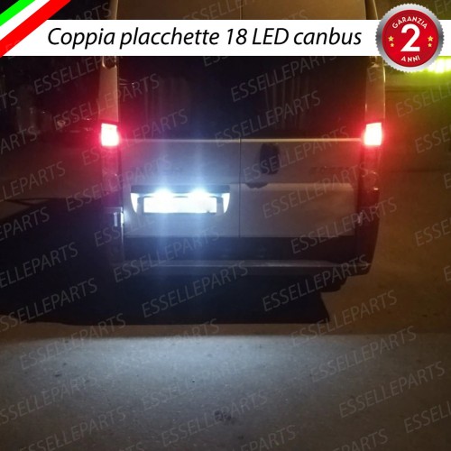 Placchette Luci targa 18 LED Canbus FIAT DUCATO III DAL 2006 IN POI