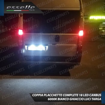 Placchette Luci targa 18 LED Canbus FIAT DUCATO III DAL 2006 IN POI