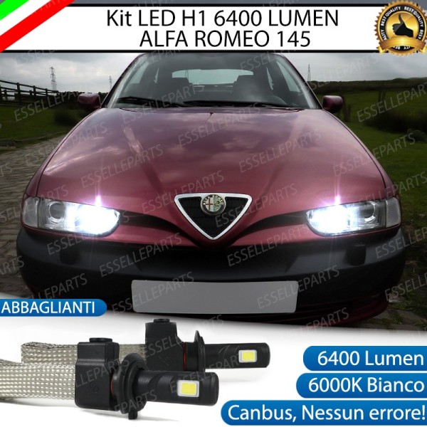 Kit Full LED H1 Abbaglianti 6400 LUMEN ALFA ROMEO 145