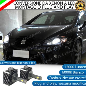 COPPIA LAMPADE D1S LED DA XENON A LED 12000 LUMEN 6000K CANBUS PLUG AND PLAY SPECIFICHE PER SEAT IBIZA III COPPIA LAMPADE D1S LED DA XENON A LED 12000 LUMEN 6000K CANBUS PLUG AND PLAY SPECIFICHE PER SEAT IBIZA III
