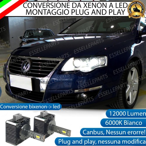 Coppia Lampade D1S Led Da Xenon A Led 12000 Lumen 6000K VW PASSAT B6