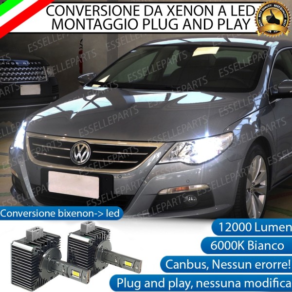 Coppia Lampade D1S Led Da Xenon A Led 12000 Lumen 6000K VW PASSAT CC