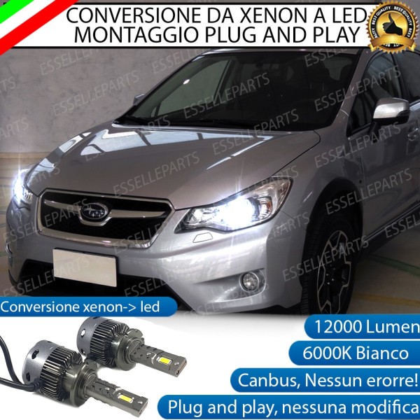 Coppia Lampade D2S Led Da Xenon a LED 12000 Lumen 6000K SUBARU XV MK1